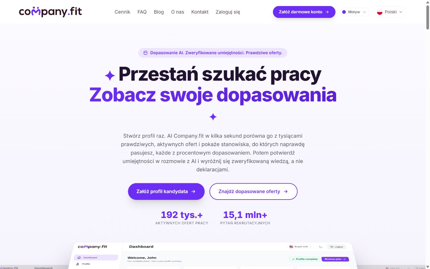 Company.fit: Strona główna