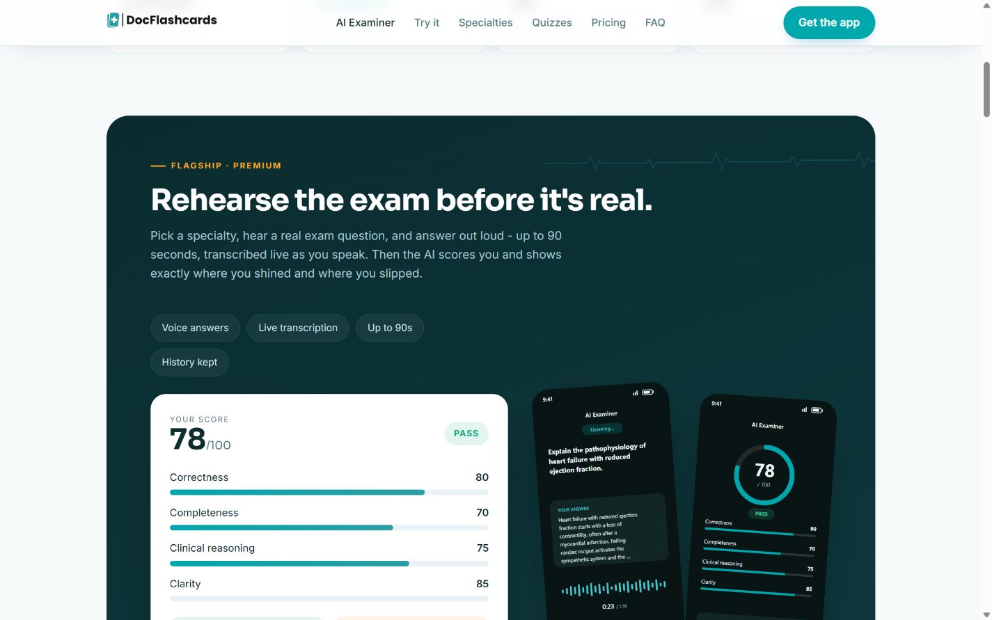 DocFlashcards: AI examiner