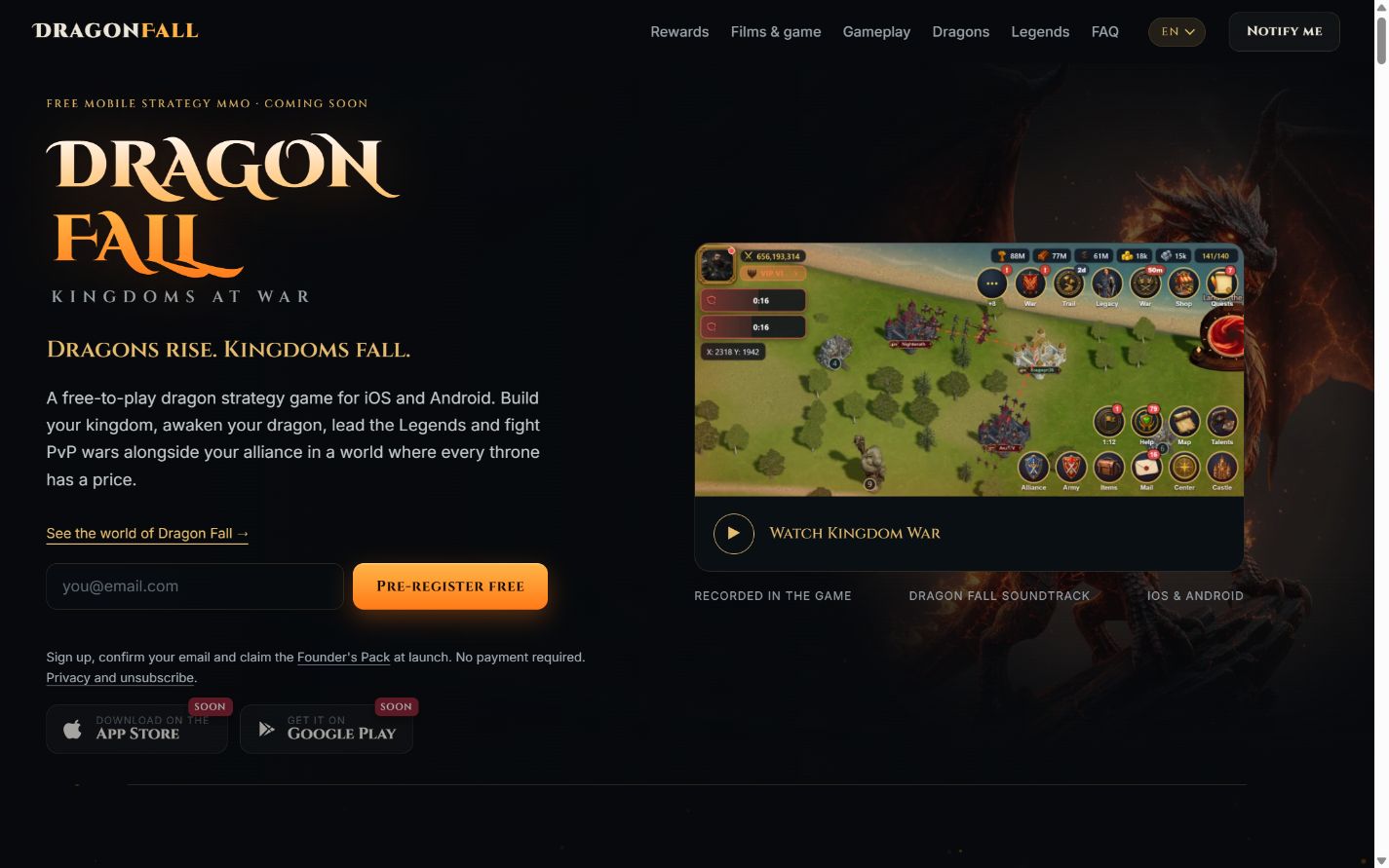 The Dragonfall: Homepage