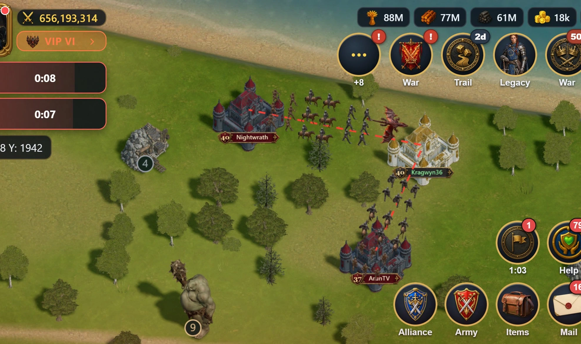 The Dragonfall: Kingdom war: defending a castle