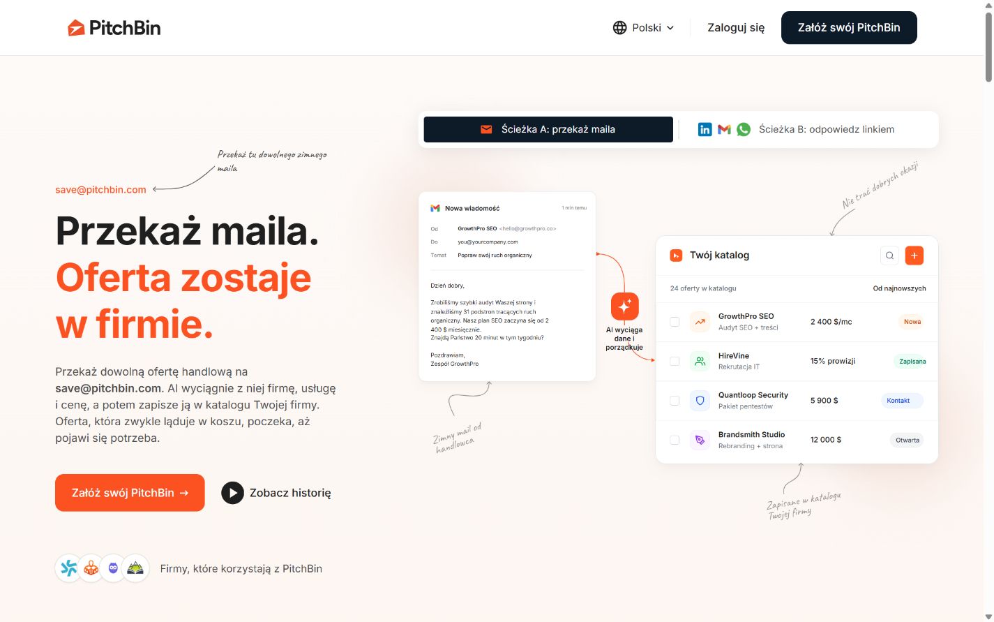 PitchBin: Strona główna