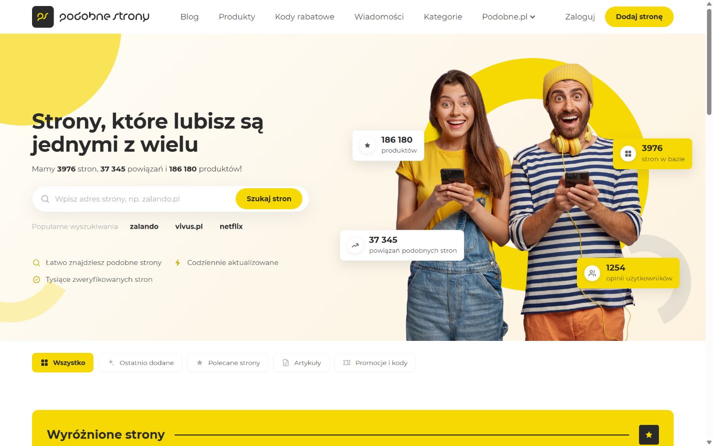 PodobneStrony.pl: Homepage