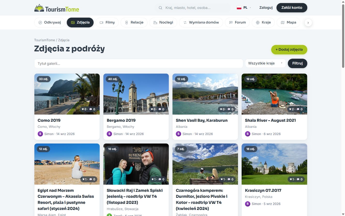 TourismTome.com: Galerie zdjęć
