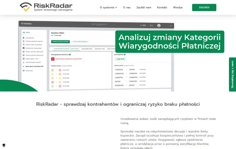RiskRadar.pl: Strona główna